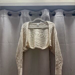 Cozy Cropped Cream Women's Sweater